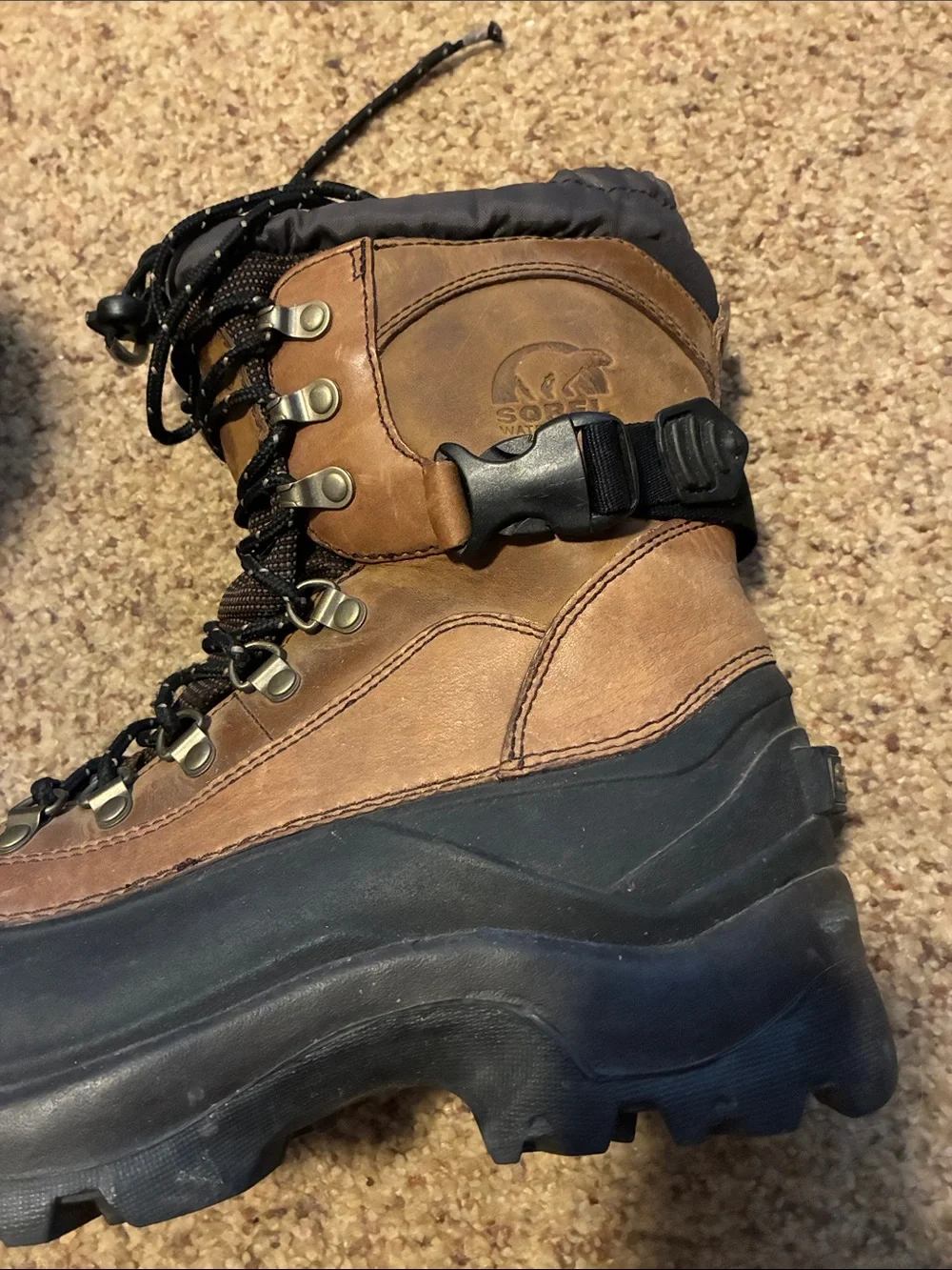 Sorel Brown and Black Men’s Rain & Snow Boots